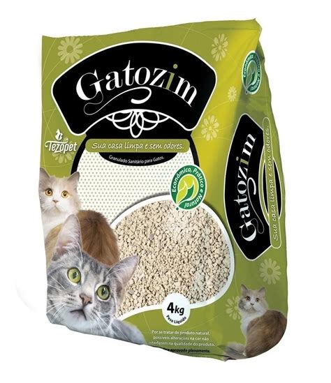 Areia Higiênica para Gatos Gatozim 4kg Nori Petshop Sempre cuidado