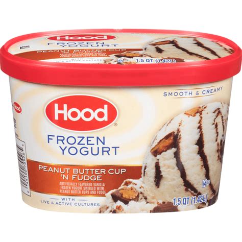 Hood Peanut Butter Cups N Fudge Frozen Yogurt 1 5 Quarts Frozen