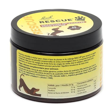 Fleurs De Bach Rescue Pets Friandises Relaxantes Pour Chiens Anti Stress