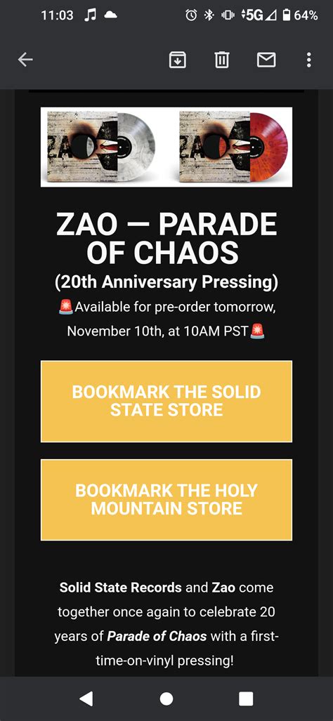 Zao Parade Of Chaos Being Released On Vinyl For The First Time In The