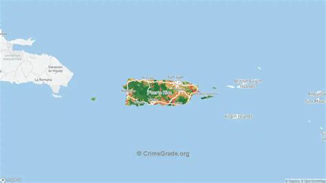 Puerto Rico Drug Related Crime Crime Rates And Maps Crimegrade Org