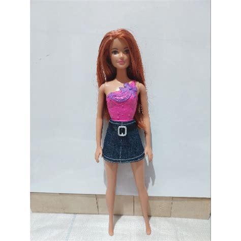 Boneca Barbie Ruiva Shopee Brasil