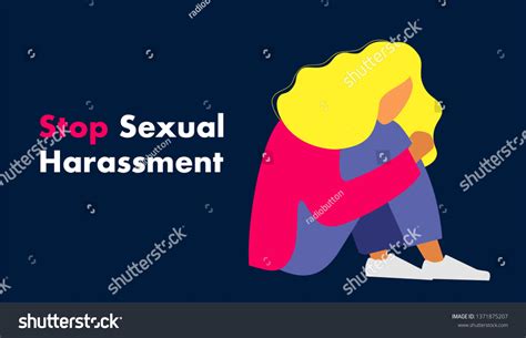 Stop Sexual Harassment Vector Illustration Me Stock Vector Royalty Free 1371875207 Shutterstock