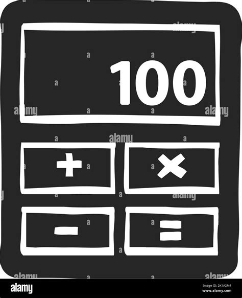 Hand Drawn Calculator Vector Illustration Stock Vector Image Art Alamy