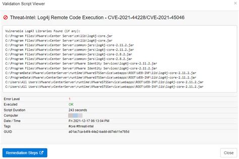 Discovering Vulnerable Log4J Libraries On Your Network With EventSentry