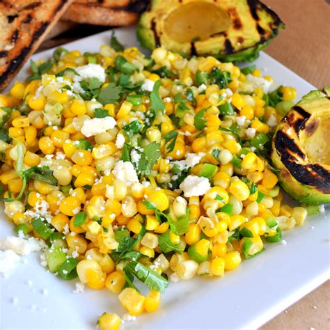 Breannas Recipe Box Grilled Avocado And Corn Salad