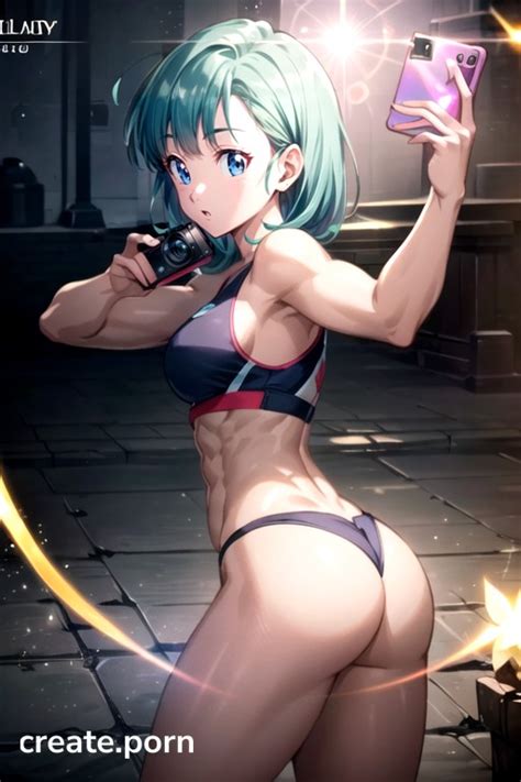 Selfie Bulma Dragon Ball Z Split Screen Hentai AI Porn