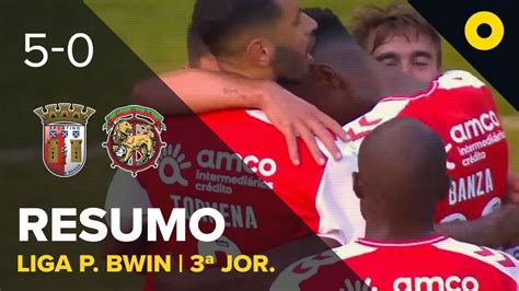 Resumo SC Braga 5 0 Marítimo Liga Portugal bwin SPORT TV YouTube