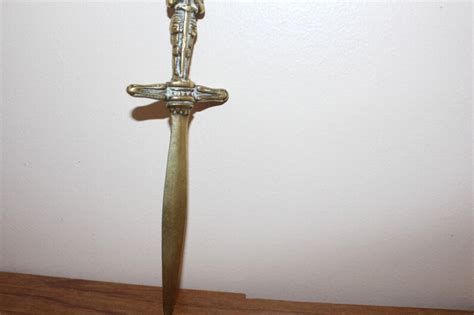Brass Letter Opener Letter Opener Vintage Letter Opener Etsy