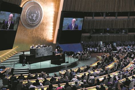 À lassemblée générale des Nations Unies deux visions de la paix s