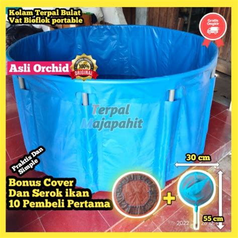 Jual Kolam Terpal Bulat Vat Bioflok Portable D S D D Tinggi Cm