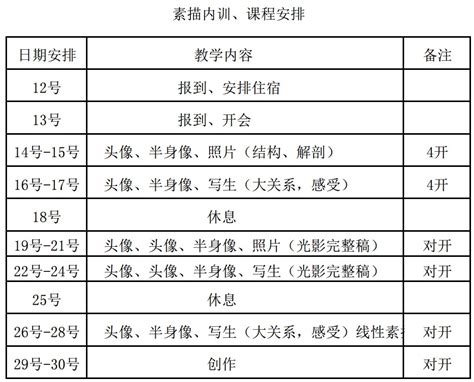 少儿美术班课表图少儿美术班课安排少儿美术培训第9页大山谷图库