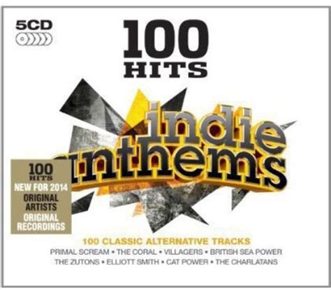 Various Artists 100 Hits Indie Anthems 5cd Cd דיסק