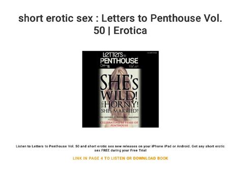 Short Erotic Sex Letters To Penthouse Vol 50 Erotica