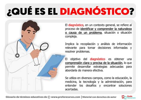 Qu Es El Diagn Stico Definici N De Diagn Stico