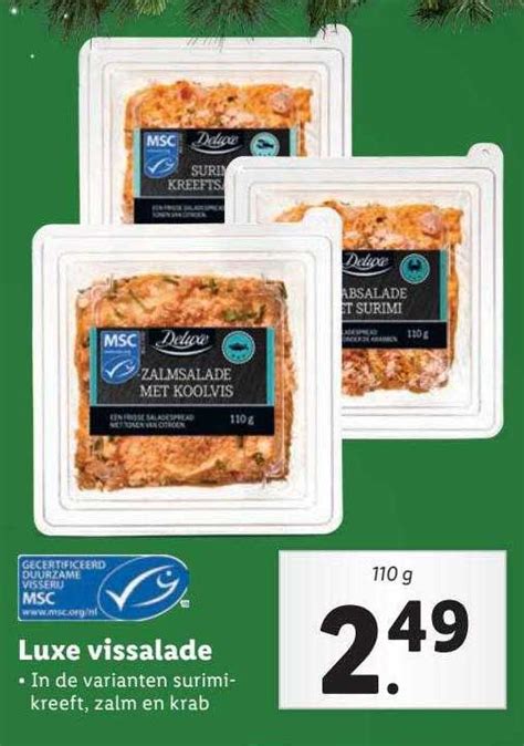 Deluxe Luxe Vissalade Aanbieding Bij Lidl 1foldersnl