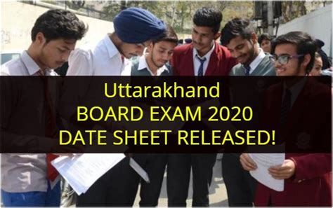 Uttarakhand Board Exam Time Table Announced Class Exams