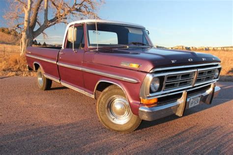 1972 Purple Ford F100 Sport Custom Pickup Classic Ford F 100 1972 For