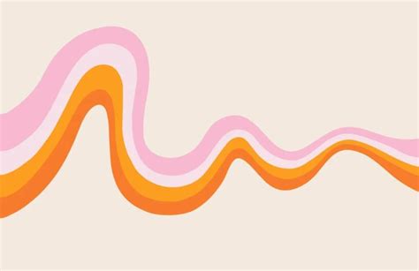 Pink And Orange Retro 70s Wall Mural Hovia 70s Wall Mural Retro