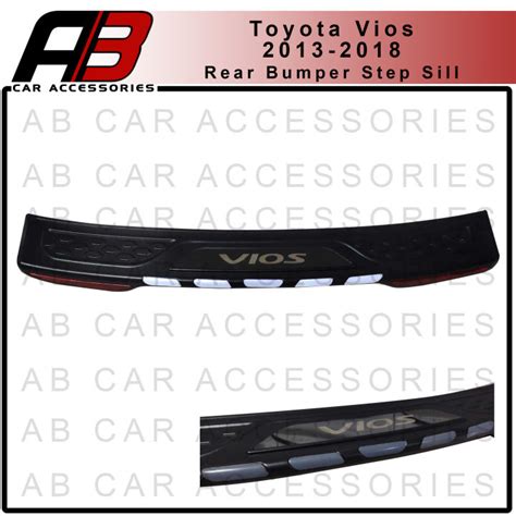 Toyota Vios 2013 2018 Gen 3 Rear Bumper Step Sill Rear Bumper Guard