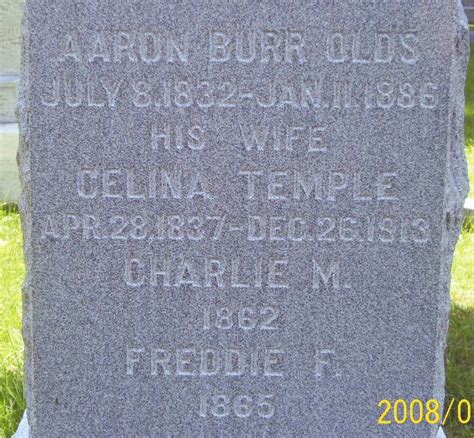 Aaron Burr Olds 1832 1886 Find A Grave Memorial