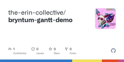 GitHub The Erin Collective Bryntum Gantt Demo