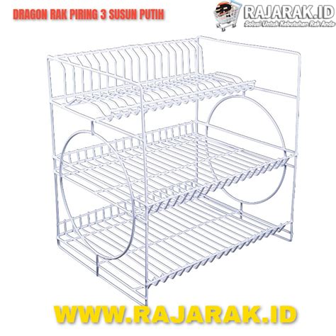 DRAGON RAK PIRING 3 SUSUN PUTIH JUAL RAK GONDOLA TOKO MINIMARKET