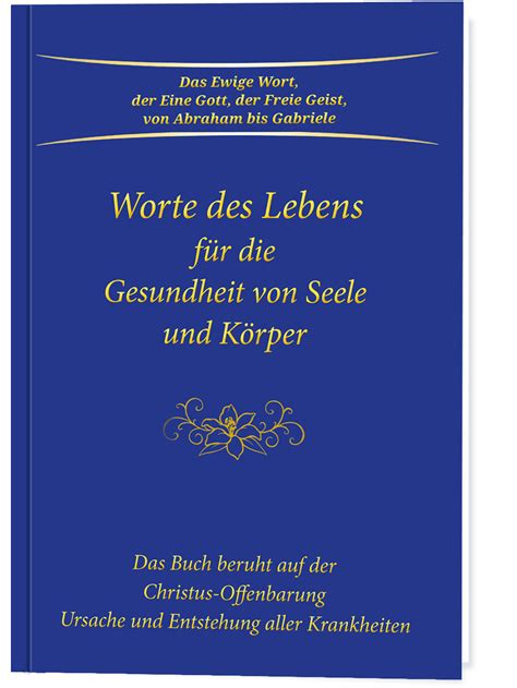 Buch Worte des Lebens für Gesundheit Gabriele Verlag