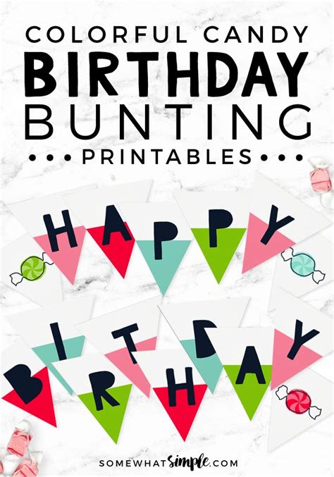 Colorful Happy Birthday Sign Printable