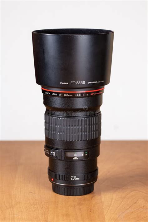 Canon Ef Mm F L Ii Usm Professional Lens Stands On A Table