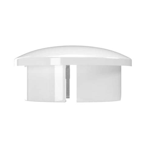 Pack Of 10 FORMUFIT F012IDC WH 10 PVC Internal Domed End Cap White