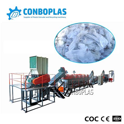 Waste Plastic HDPE PE Agriculture Film Flakes Washing Recycling