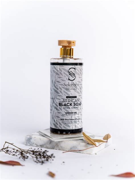 African Black Soap Shower Gel 500ml Solarben Foods