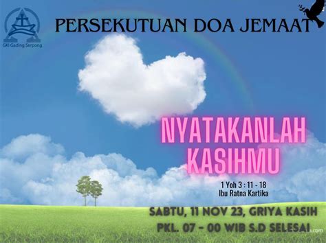 Persekutuan Doa Jemaat November Gki Gading Serpong