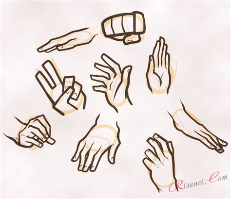 Аниме: рисуем руки 🖌 Рисунки карандашом поэтапно