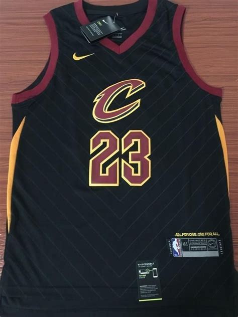 Men CAVS 23 Lebron James Jersey Black Cleveland Cavaliers Jersey ...