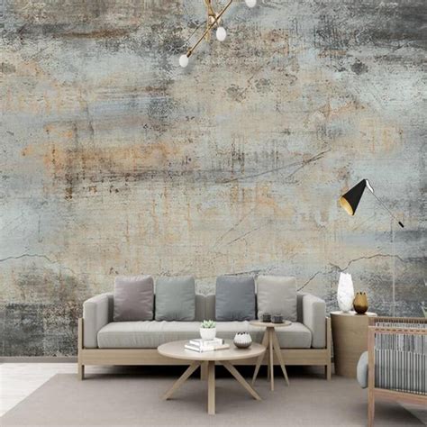 Custom Wallpaper Mural Vintage Style Concrete Effect Wall | BVM Home