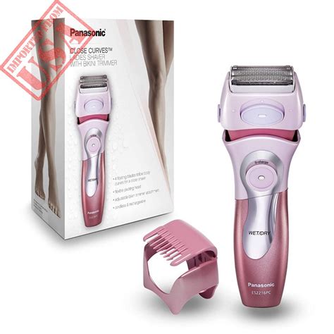 Panasonic Electric Shaver For Women Cordless 4 Blade Razor Bikini Trimmer Attachment Pop Up