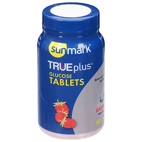 Sunmark Glucose Raspberry Tablets 50 Ea Diabetic Reasors