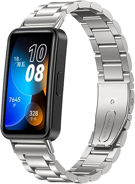 AireWiki Correa de Metal para Huawei Band 8 Metálica Acero Inoxidable