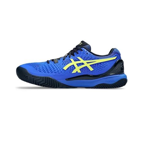 Asics Gel Resolution 9 Padel Illusion Blue Glow Yellow