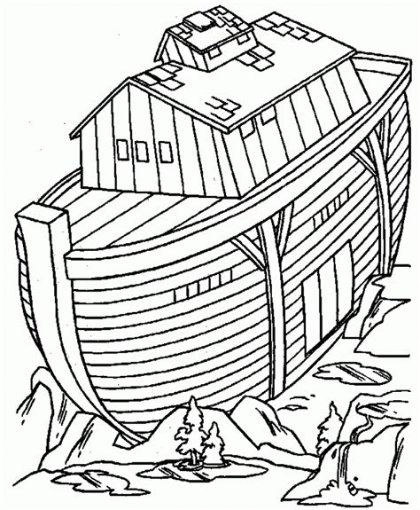 Free Noah Ark Coloring Pages At Free Printable