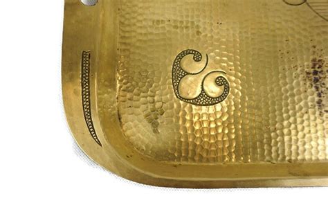 Urbis Paladium Et Gentis Brass Tray Antique Hand Engraved Etsy