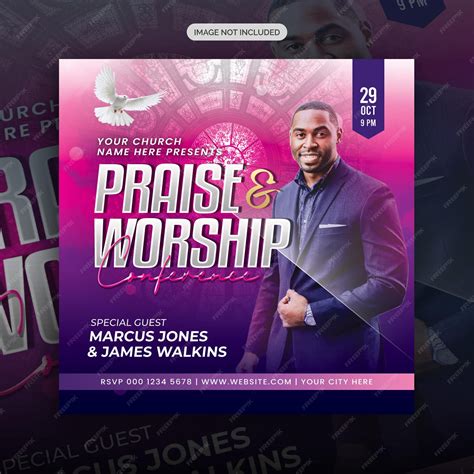 Premium Psd Psd Church Conference Flyer Social Media Post And Instagram Web Banner Template