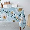 Amazon Wewoch Decorative Daisy Floral Print Rectangle Tablecloth