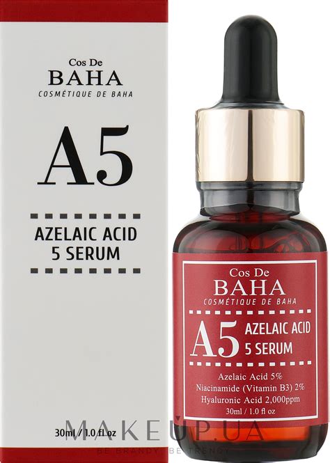 Сироватка для обличчя з азелаїновою кислотою 5% - Cos De Baha A5 Azlaic ...