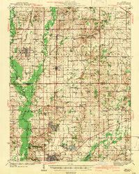 1943 Map of Ina, IL — High-Res | Pastmaps