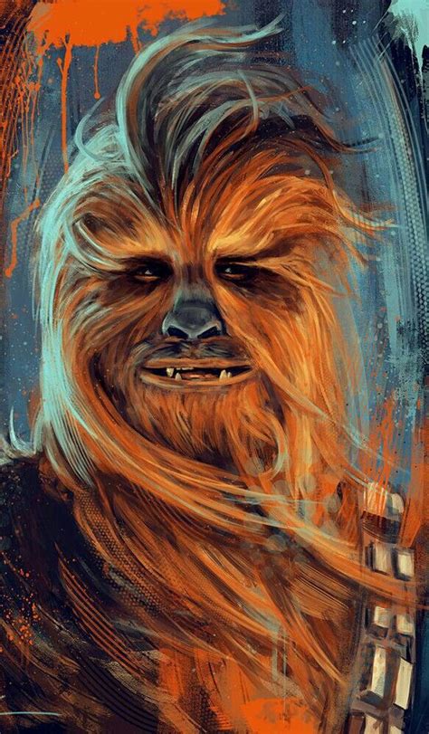 Chewbacca Star Wars Painting Star Wars Art Star Wars Chewbacca