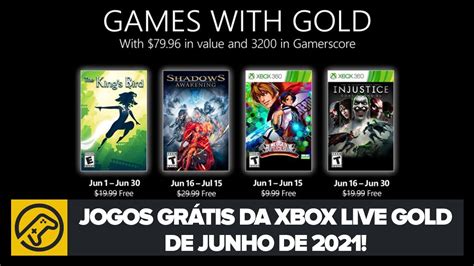 DICA Jogos GRÁTIS da XBOX LIVE GOLD de Junho de 2021 YouTube