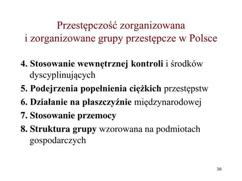 PPT Przestępczość zorganizowana PowerPoint Presentation free